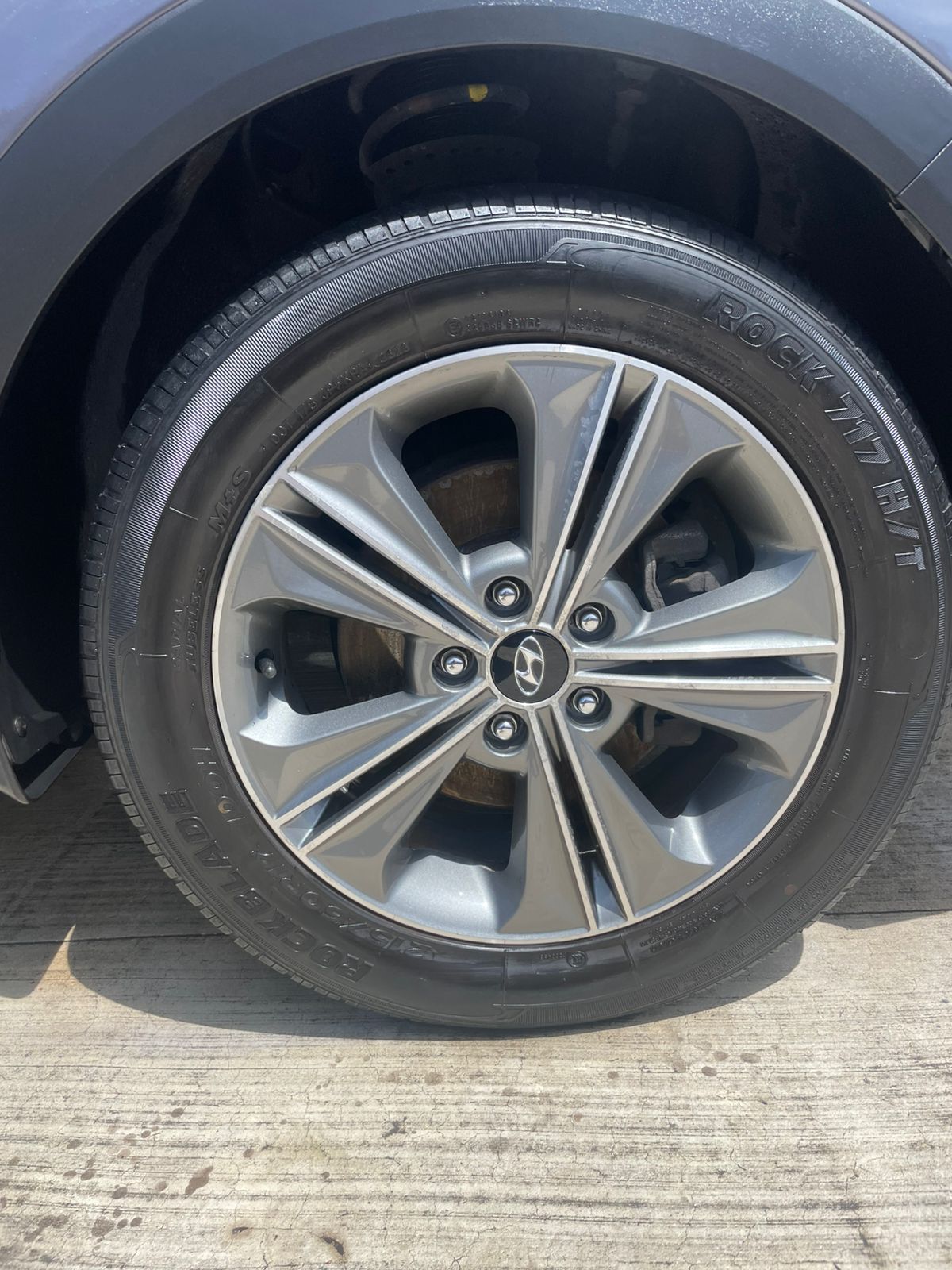 Alloy wheel and rim — after cleaning
